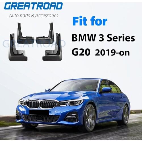 Front Rear Car Mudflaps for BMW 3 Series G20 Sedan Saloon 2019~2020 Fender Mud Guard Flap Splash Flaps Mudguards Accessories
