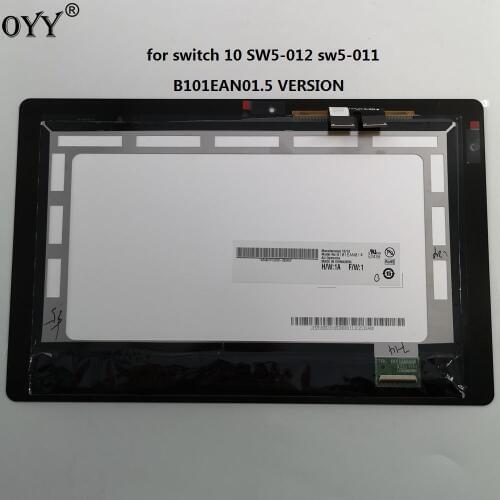 10.1" For Acer aspire switch 10 SW5-012 LCD LED Display Touch Screen Digitizer Sensor Assembly B101EAN01.5 1280*800