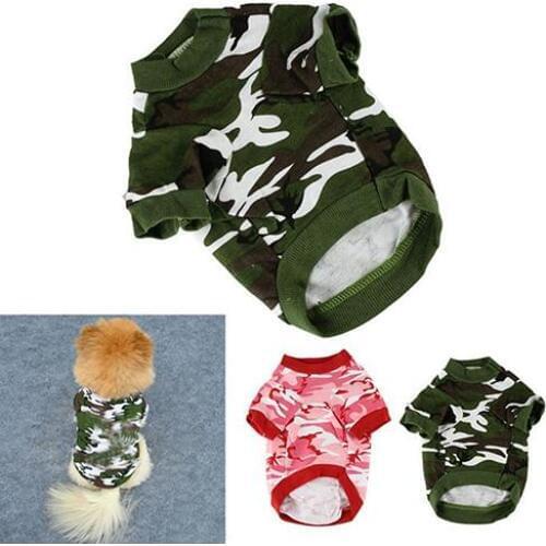 1Pc Pet Spring Autumn Cute Cool Camouflage Cotton Vest Dog Puppy Apparel Clothes Dog Vests