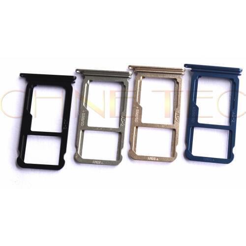 10pcs Nano SIM/ Micro SIM Card reader Tray Holder Micro SD Card Slot Holder Adapter for Huawei Ascend P10 plus