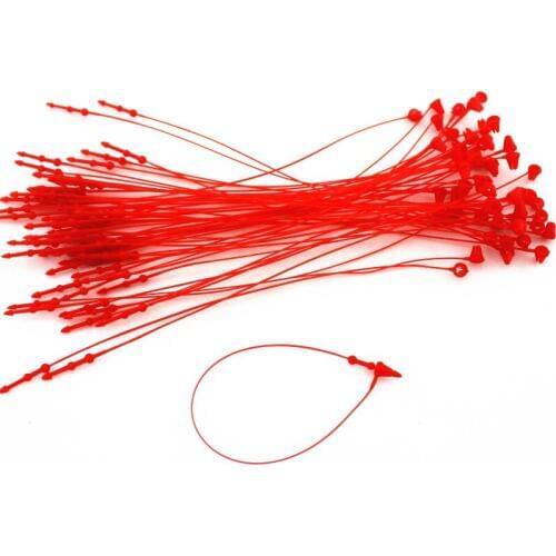 1000pcs/lot 5'' red hang tag loop lock garment tag loop lock price label tag fastener