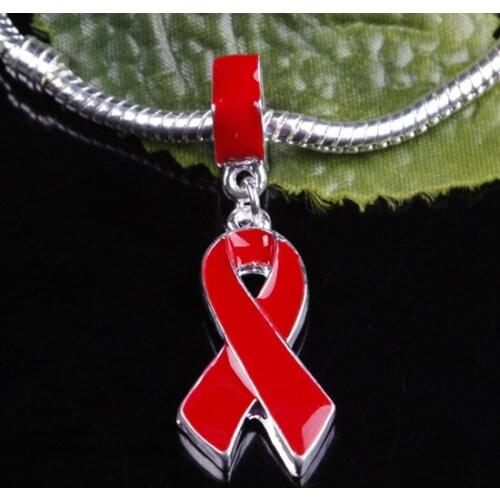 11pcs Enamel Red Ribbon Charms Pendants DIY Handmade Neacklace Bracelet Jewelry Making Accessaries
