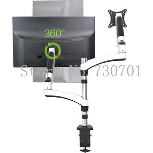 Dual Computer monitor stand up and down the gas spring bracket monitor desktop stand mount 8KG loading capacity 13-27 inch