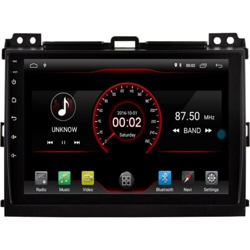 9" 2din Android 10 Car DVD Player for Toyota Land Cruiser Prado 120 2004-2009 Car Radio GPS Navigation WIFI Player