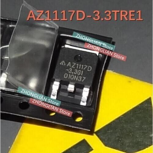 Free shipping 500pcs/Lot AZ1117D-3.3TRE1 252 AMS1117-3.3 new original