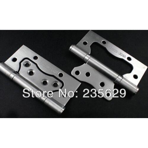 Free Shipping, stainless steel Hinges for Door, sub-mother hinge,4inch Hinges, brushed stainless steel, no noise, long life