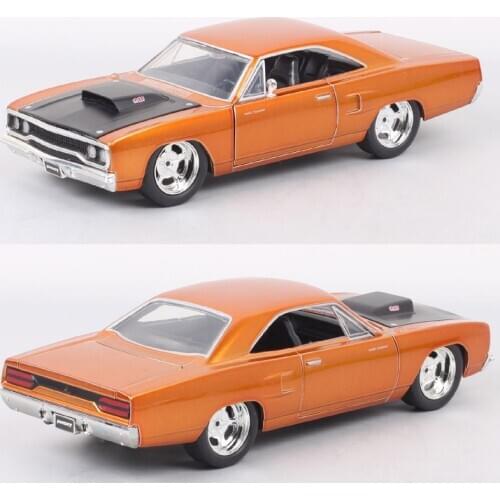 Childrens 1:24 Scale Classic Jada 1970 Plymouth Road Runner Diecasts & Toy Vehicles Muscle Car Model Thumbnails Gifts Replicas