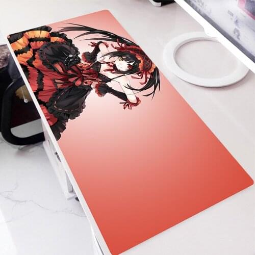 Gamer Keyboard Pad Mouse DATE A LIVE Computer Mat Mousepad Xxl Deskmat Kawaii Accessories Carpets PC Gamer Cabinet Gaming Laptop