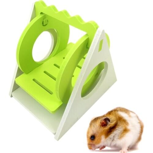 Hamster Swing Toy Funny Triangle Mouse Exercise Toy HamsterToy Cage Eexercise Toys for Guinea Pig Rat Small Animal