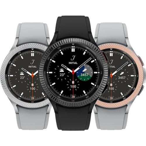 Metal Bezel for Samsung Galaxy Watch 4 Classic 42mm 46mm Watch3 41mm 45mm Cover Protection Ring Bumper Adhesive Case