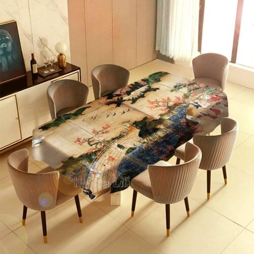 Momoyama Edo Period Painting Tokyo National Museum Table Cloth Polyester Indoor And Outdoor Decoration