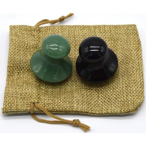 Natural Jade Guasha Tool Quartz Gua Sha Mushroom Slimming Healthcare Stone Body Cellulite Massager