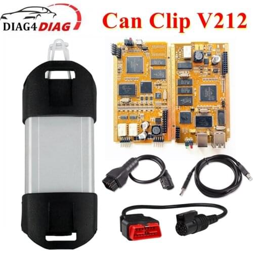 Newest V206 For Renault Can Clip Diagnostic Interface Full Chip AN2131QC Used for Renault Diagnostic Tool Support Multi-Language