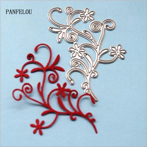 PANFELOU Metal Beautiful flower bud paper die cutting dies for Scrapbooking/DIY wedding Halloween cards
