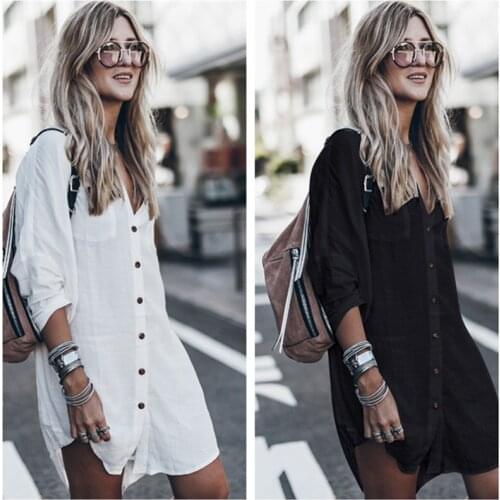 Beach Dress Saida De Praia Cotton Beach Cover Up Kaftan Beach Pareos De Playa Mujer Bikini Cover Up Swimsuit Sarong Shirt Tunic