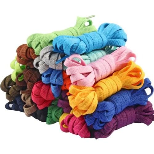8mm Wide of Flat Shoelaces Shoe Laces for Sneakers Sport Shoes 120cm Elasticity Flat Shoe Strings Sport Casual Laces