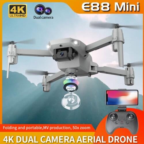 Foldable Mini Drone 4K 1080P HD Dual Camera WiFi Fpv Air Pressure Altitude Hold Foldable Quadcopter RC Dron Toy