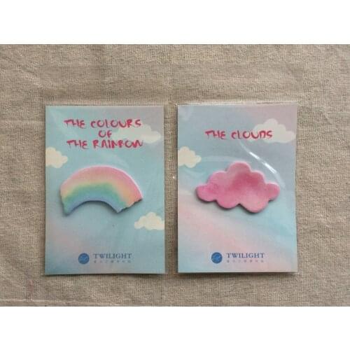 Rainbow cloud sticky note memo pad(1pack)