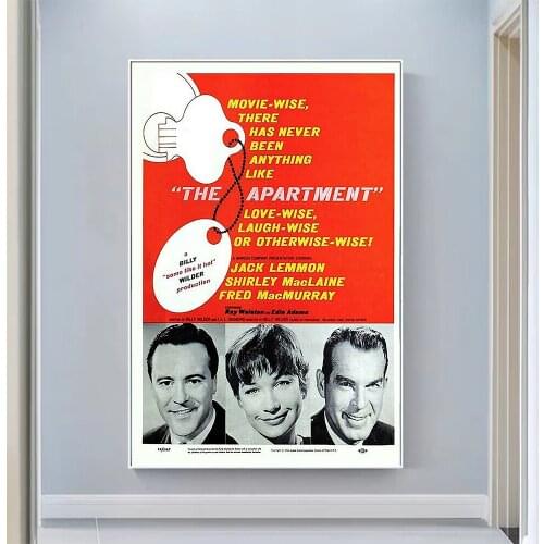 V0717 The Apartment (2) Vintage Classic Movie Wall Silk Cloth HD Poster Art Home Decoration Gift