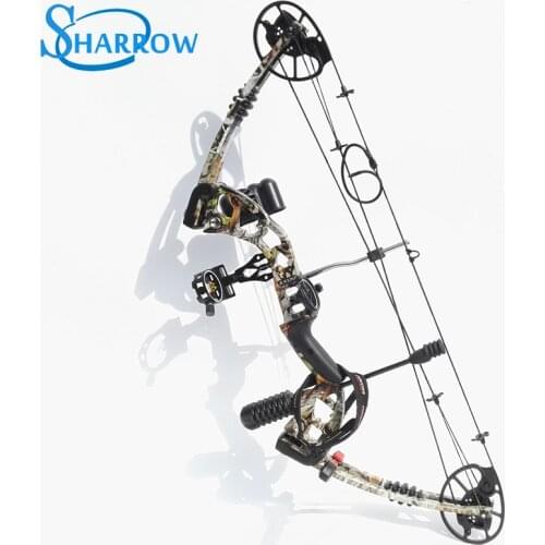 1Set Junxing M125 Archery Compound Bow Camo Arrows Aviation Aluminum With 30-70lbs adjustable Draw Weight for Shooting Hunting