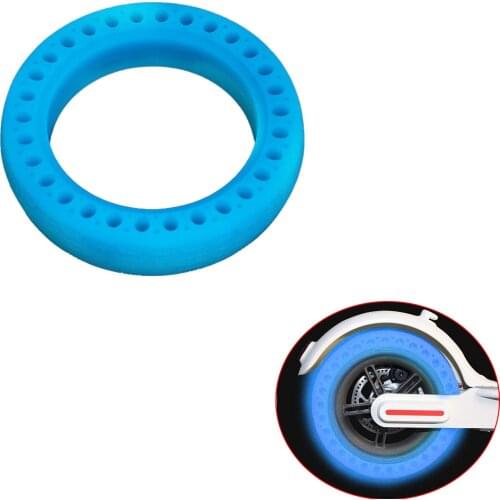 1pcs 8 1/2*2 Fluorescent Tire 8.5Inch Honeycomb Rubber Solid Luminous Tire Tubeless Tyre for Xiaomi Mijia M365 Electric Scooter