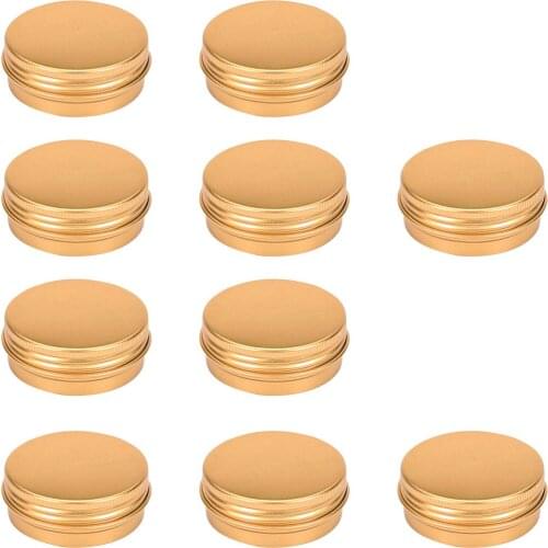 10Pcs Storage Jar Aluminum Wax Tea Cans Makeup Box Outdoor Travel Cosmetic Pill Case 50/60/100/150 ML Portable Storage Box