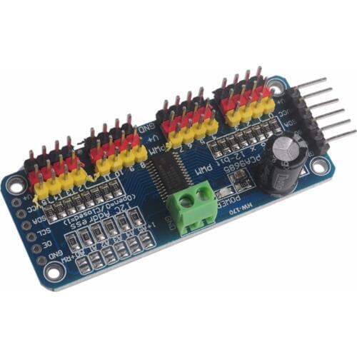 16 Channel Robot Servo Control Board 12-bit PWM I2C Servo Driver for Arduino R3 FZ1231C
