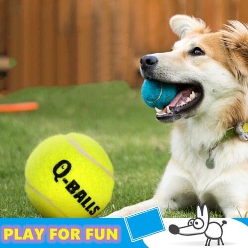 4PCS/Lot Pet Toy Ball Dog Toys for Dogs Throwing Tennis Ball Trainning Squeaking Rubber Bite Resistant Pet Products Supplies
