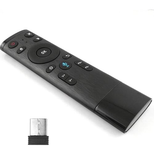 2.4G Wireless Remote Control with USB Receiver Voice Input for Smart TV Android TV Box HTPC PC Projector