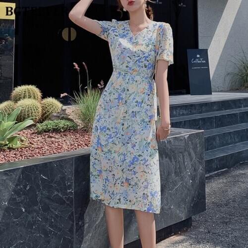 BGTEEVER Summer Short Sleeve Dresses