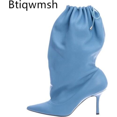 Женские высокие сапоги Btiqwmsh China At AliExpress