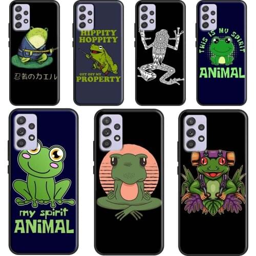 Cartoon Frog Case For Samsung A72 A52 A42 A32 A12 A70 A50 A40 A30 A10 A20 S A11 A41 A51 A71 A21S Cover
