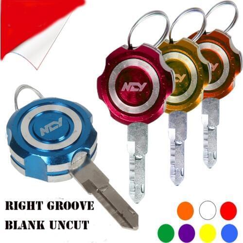 Colorful Motorcycle Key Head Key Blank Uncut Blade For Yamaha JOG Honda Suzuki Ducati Benelli Aprilia Triumph