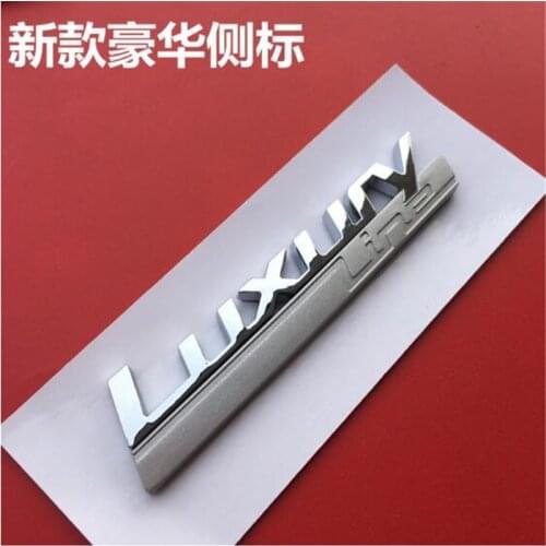 2PC high quality ABS silver 3D LUXURY line SPORT line Side Car Styling Badge Emblem for BMW 2 3 4 5