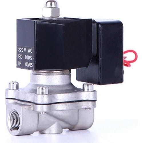 3/8" Energy Saving Normally Closed Solenoid Valve Stainless Steel Switch Valve Water Valve 220V 12V 24 Hours Energize Not Fever