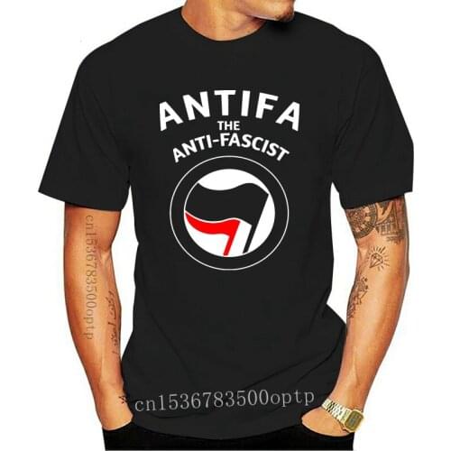Antifa T-Shirt Antifa The Anti T-Shirt Black For Men-Women