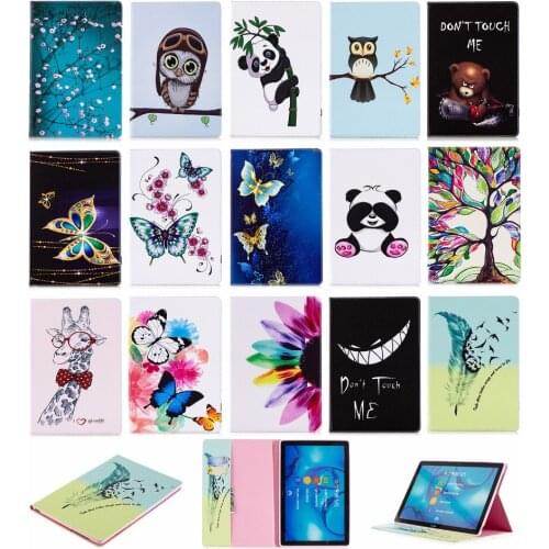 Print Flip Stand Leather Funda Magnet Smart Cover Card Holder Case For Huawei MediaPad M5 10.8 CMR-W09 CMR-AL09 CMR-W19 CMR-AL19