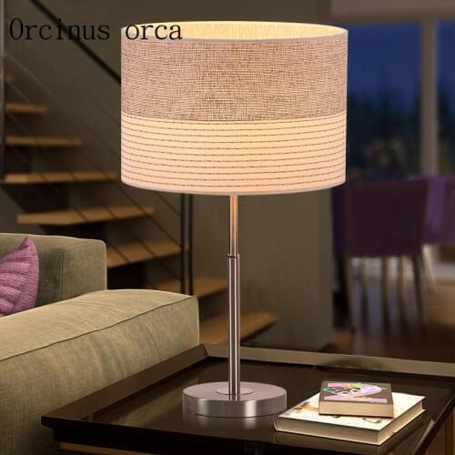 Modern minimalist bedroom living room lamp bedside lamp Nordic study warm fashion wedding lamp Postage free