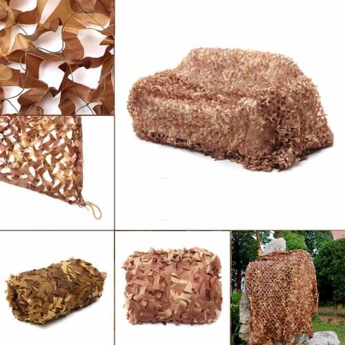 Multi-size Desert Camouflage Net Camo Net Ultralight Car Camping Garden Tent Awning Sun Shelter Filet Camouflage Mesh