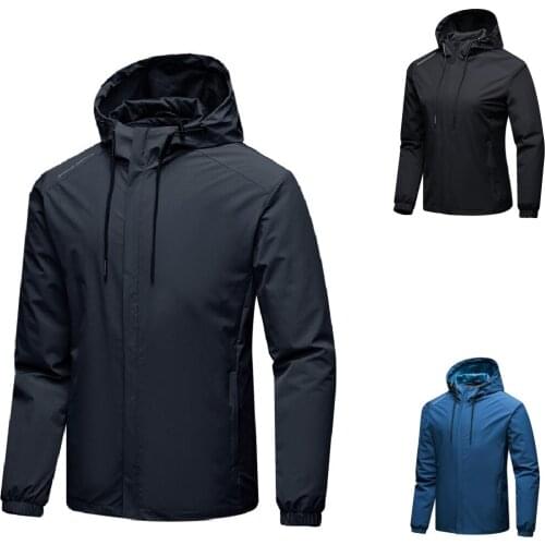 Men Quick Dry Hiking Jacket Waterproof Ultra-thin Skin Coat Sun-Protective Outdoor Fishing Sports Coat Skin Male Windbreaker