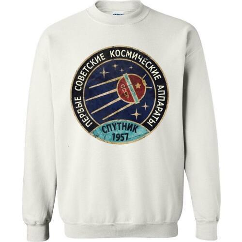 Sputnik V01 Space Exploration Program Mens Sweatshirt Russia CCCP Yuri Gagarin jersey Group Team Soviet Retro sportwear pullover