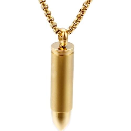 Men and women couples bullet bullet Europe and America titanium steel pendant stainless steel pendant
