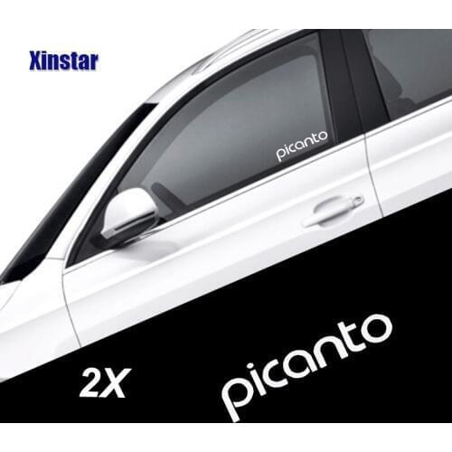2pcs car windows sticker for kia picanto