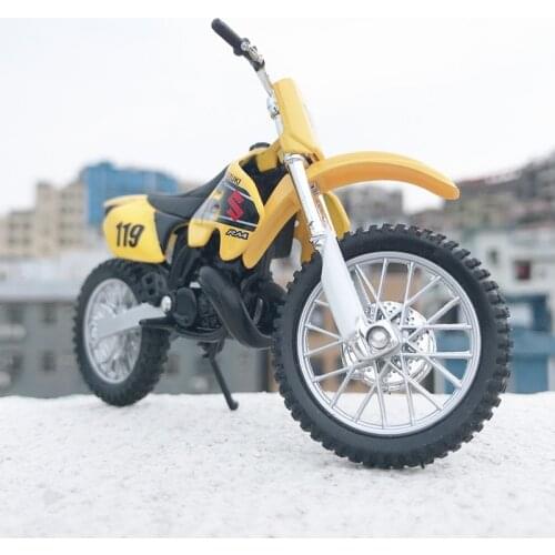 Maisto NEW 1:18 SUZUKI GSX-R750 Alloy Diecast Motorcycle Model Workable Shork-Absorber Toy For Children Gifts Toy Collection