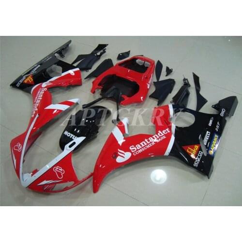 New ABS Plastic Shell Motorcycle Fairing Kits Fit For Yamaha YZF 600 R6 2003 2004 2005 R6 03 04 05 Custom Red Black
