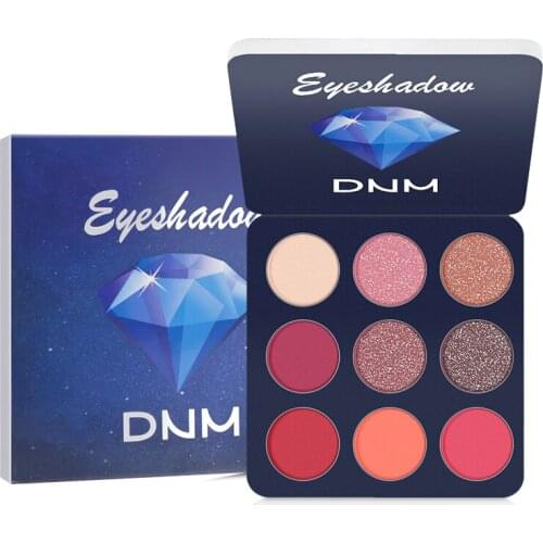 9 Colors Beauty Glazed Pressed Palette Glitter Eyeshadow Waterproof Makeup Matte Eye Shadow Pigment Palette Cosmetics TSLM2