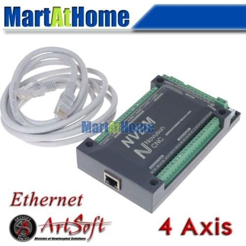 NVEM4 V2 CNC 4 Axis 200KHZ Ethernet MACH3 Motion Control Card for Servo Motor, Stepper Motor #SM724 @SD