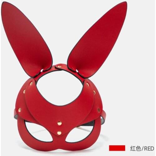 Half Face Rabbit Ear Mask Bunny Ear Mask for Bar Party Costume Cosplay