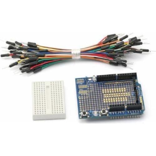 Prototype Shield ProtoShield for Arduino+Mini Breadboard+65pcs Jumper Cable Wire
