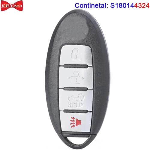 KEYECU for Nissan Altima Maxima 2016 2017 2018 Remote Key Fob S180144324 KR5S180144014 433.92MHz